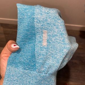 Blue Gym-shark leggings